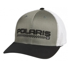 Checkered truck cap gray