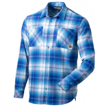 M Plaid Flannel Skjorte - Blå