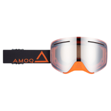 AMOQ Vision Vent+ Magnetic Goggles Black-Orange - Silver Mirror