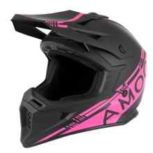 AMOQ Meteor V2 Hj&auml;lm Svart/Rosa