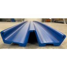 Plastbelegg Ski for mellom/stor Kjelke Blå, Lengde 180cm, 14 cm bredde