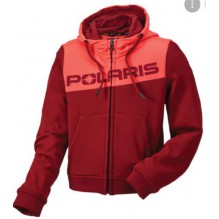 Polaris Tech Hoodie FZ for barn - R&oslash;d