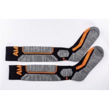 AMOQ Skoterstrømper Svart-Orange 43-48
