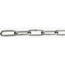 Kjetting Rustfri 4mm x 5 M - Langlenket
