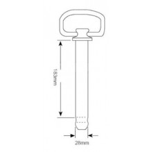 BOLT TREKKARM KAT 2 (28 x 183mm) M/HÅNDTAK