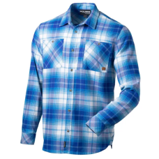 M Plaid Flannel Skjorte - Blå